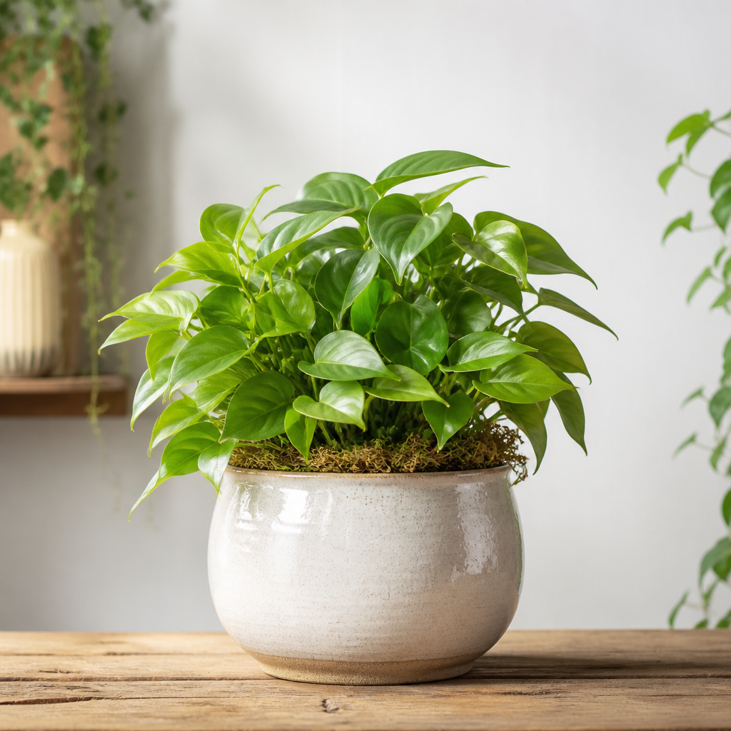 Potted green plant